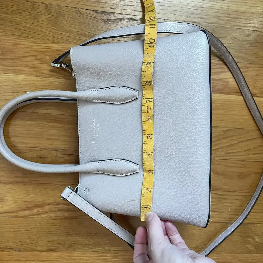 Kate Spade New York Eva Small Top Handle Crossbody Bag Blush Pebbled Leather
